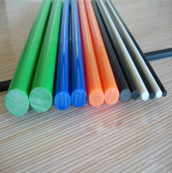 Plastic HDPE rod is a rod-shaped material made of high-density polyethylene