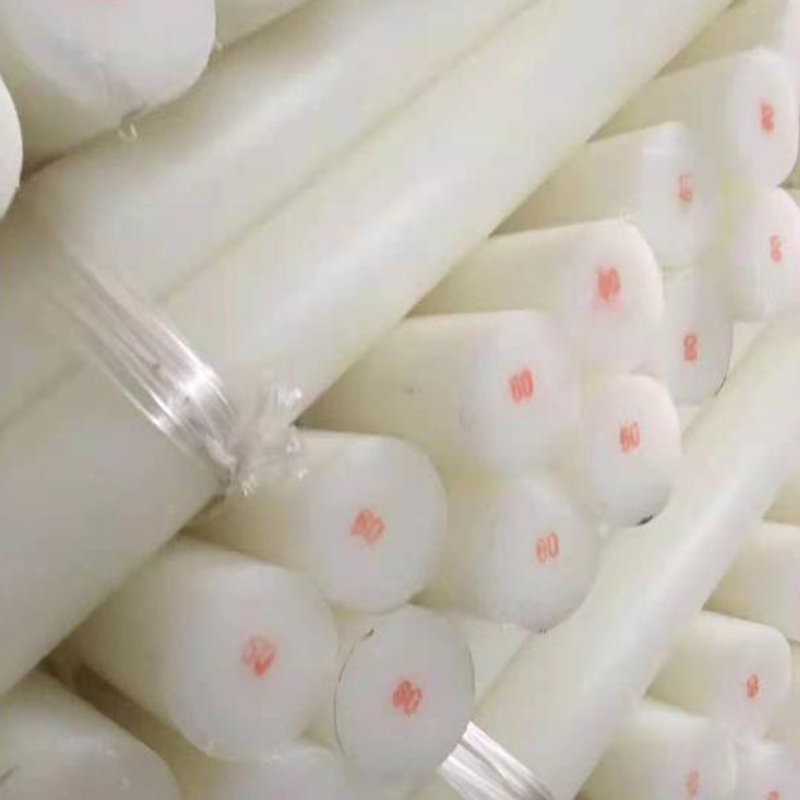 ODM OEM Engineering Plastic Cast PA6 polyamide Nylon ABS PP PTFE plastic Rod and bar Customized color with size